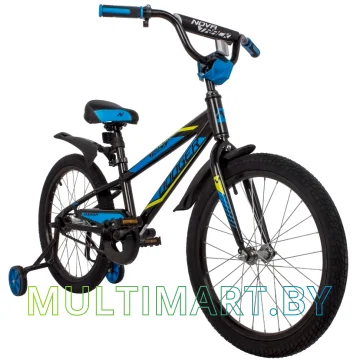 Детский велосипед Novatrack Dodger 205ADODGER.BK22 (черный, 2022) картинка 2